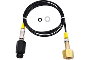 NONE BRANDED Soda Machine Adapter Hose Connect Your Soda Maker to Large Co2 Tank Directly,Compatible with Jet and Aua Fizz Soda Machines, Not Recommended for Electronic 1 Touch/Terra/Duo/Art Series