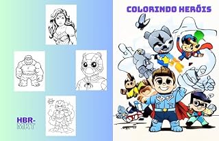 Livro Colorindo seus Super Heróis