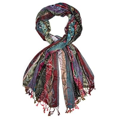 Bohomonde Harina Shawl, Woven Reversible Striped Pashmina Scarf, Hand Made in India Bohomonde Harina Shawl, Woven Reversible Striped Pashmina Scarf, Hand Made in India