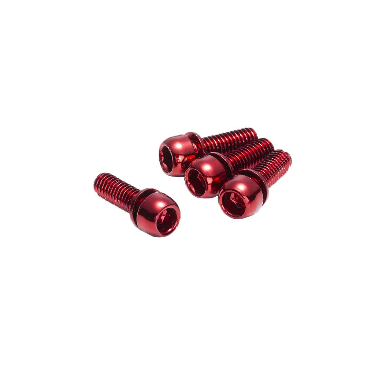Reverse Disc Brake Bolt Set 4-Piece Red Brake Accessories