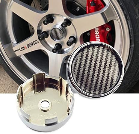 Amazon ホイールセンターキャップ 66 7mm 63mm ４個 カーボン シルバー ホイールカバー センターカバー 車 バイク 車 バイク