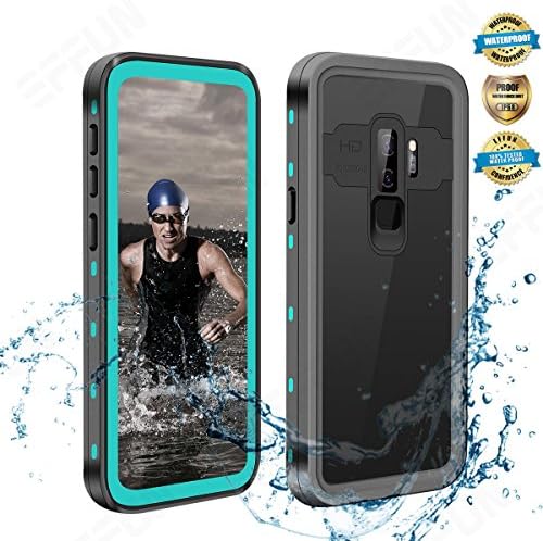 EFFUN Samsung Galaxy S9 Plus Waterproof Case, IP68 Certified Waterproof Underwater Cover Dustproof Snowproof Shockproof Case for Galaxy S9 Plus with Phone Stand, PH Test Paper and Floating Strap