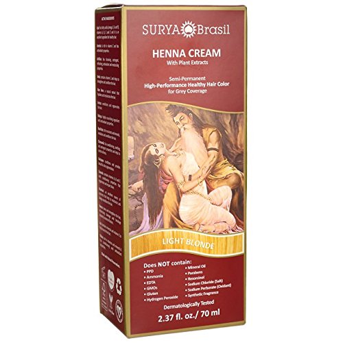 Surya Brasil Products Henna Cream, Light Blonde, 2.37 Fluid Ounce