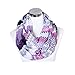 Lucky Leaf Women Large Lightweight Cozy Infinity Loop Scarf Chevron Zig Zag Printed (Purple)