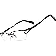 Agstum Luxury Titanium Semi Rimless Business Glasses Frame Eyeglasses Clear Lens