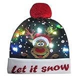 VECDUO Beautiful LED Light-up Knitted Ugly Sweater