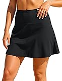 Hilor Women's High Waisted Swim Skirt Bottoms