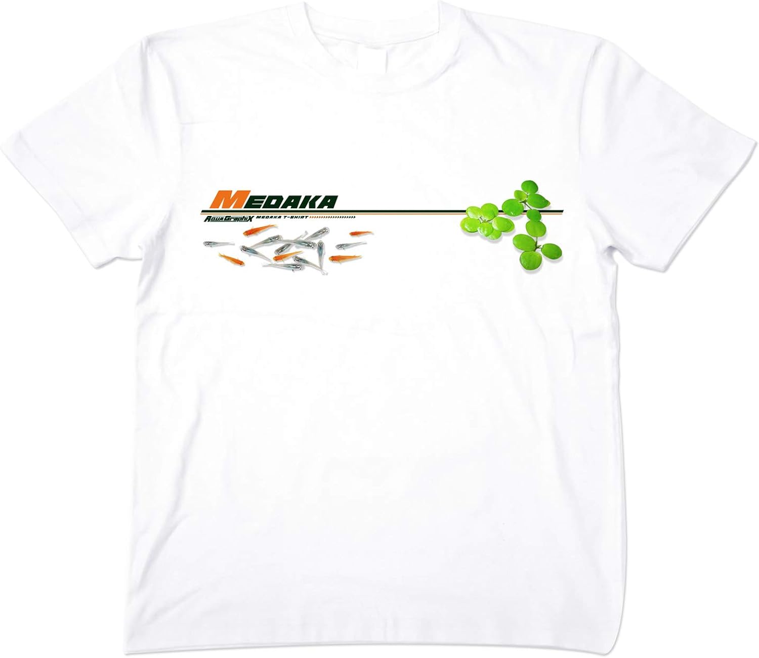 Amazon Aquagraphix オリジナルデザインtシャツ メダカtシャツ 白地 Tシャツ カットソー 通販
