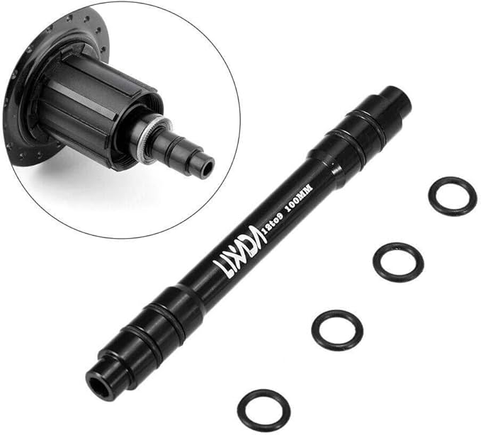 GOLDEAL Bicycle Wheel Fork Axle 12mm Front Thru Axle to 9mm Quick Release Skewer Adapter