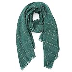 Womens Scarf Long Shawl Stripes Wrap Fall Winter Scarves with Fringes Silver Thread Womens Scarf Long Shawl Stripes Wrap Fall Winter Scarves with Fringes Silver Thread