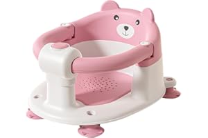 BONBAY Baby Bath Seat for Babies 6 Months & Up, Baby Bath Chair with Non-Slip Pad and Wrap Design, Toddler Infant Bath Seat with Soft Cushion, Sit Up Bathtub Seat for Baby Toddler Infant Shower