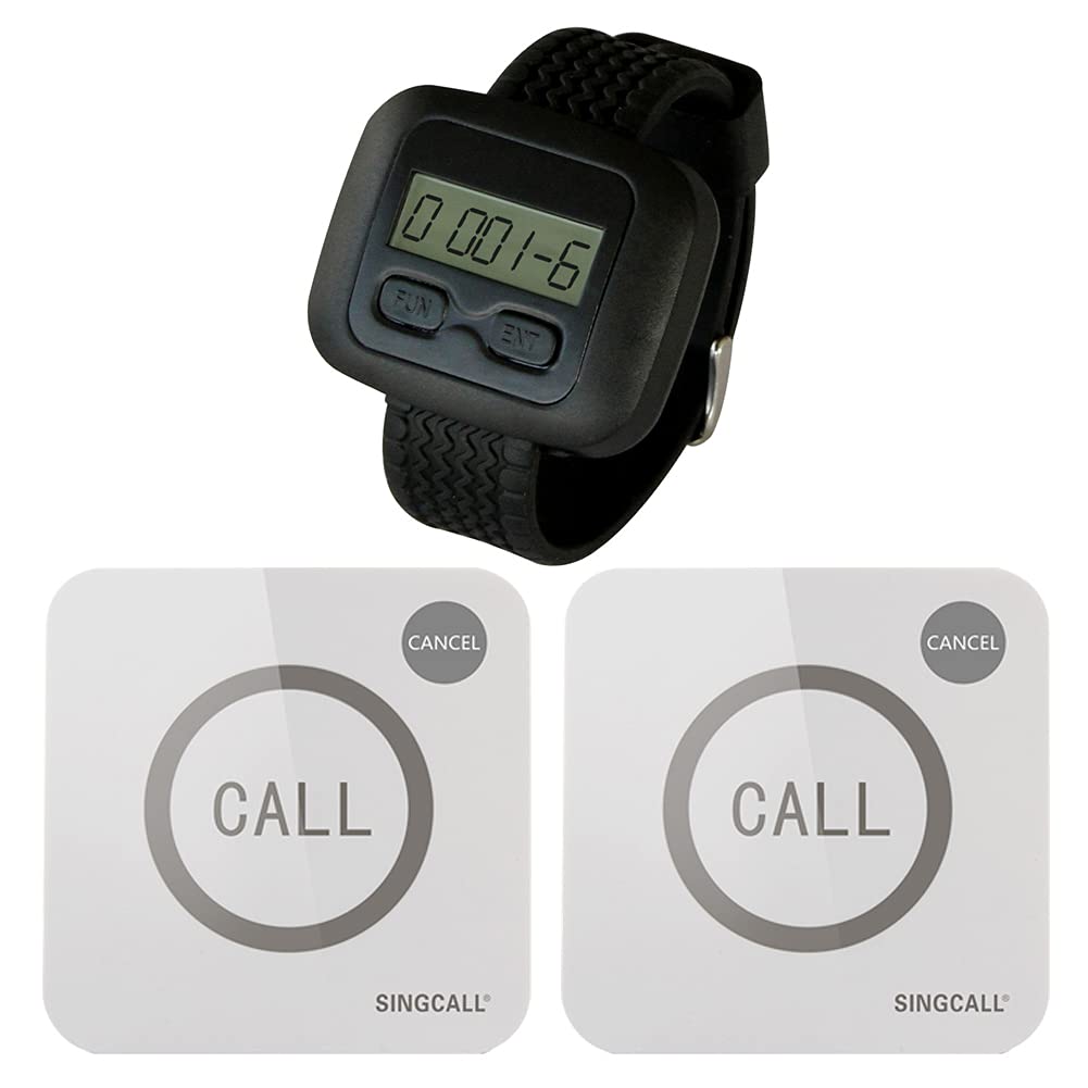 SINGCALL Wireless Calling System,Calling System for Cafe Restaurant Hotel Bank,Call Staff