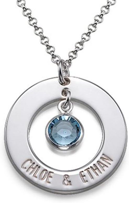 Silver Engraved Necklace - Personalised with Inscription! Free Engraving!