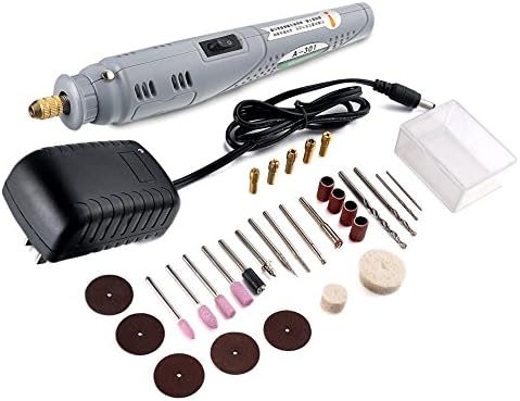 Drill Warehouse PowerPro Variable Speed Rotary Tool Kit; Multi-purpose Professional Cutting Tool; 35W High Speed Power; with 30 Piece Accessory Set, For Grinding, Polishing, Carving, Trimming
