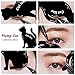 Cat Line Eyeliner Stencil, Smoky Eyeshadow Applicators Template Plate, Professional Multifunction Black Cat Shape Eye liner & Eye Shadow Guide Template (Silicone Material)