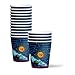 Solar System Outer Space Birthday Party Supplies Set Plates Napkins Cups Tableware Kit for 16