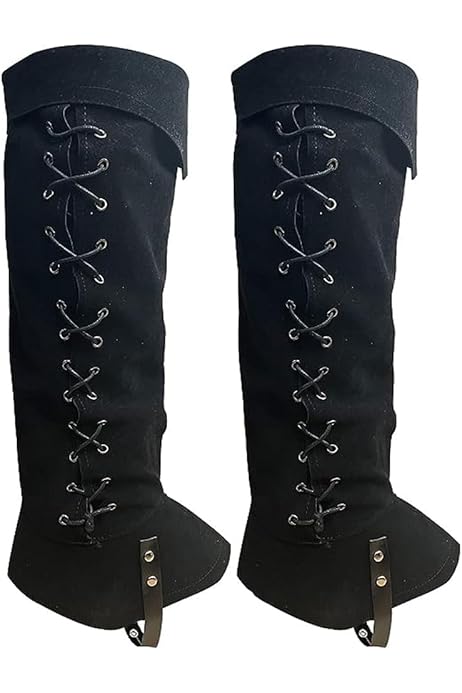Renaissance Accessories FURPHI Medieval Pirate Boot Covers Faux