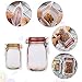 Reusable Ziplock Snack Bags, 12 pcs Cute Mason Jar Pattern Food Storage Zipper Bags, Reusable Sandwich Bags Dishwasher Safe for Kitchen Picnic Camping Organizer (Tallx2+Lx3+Mx3+Sx4)