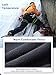 Gash Hao Mens Snow Ski Waterproof Softshell Snowboard Pants Outdoor Hiking Fleece Lined Zipper Bottom Leg