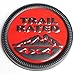 WildAuto Jeep Trail Rated Badge Emblem Badge for Jeep Wrangler (1pc, Red+Black)