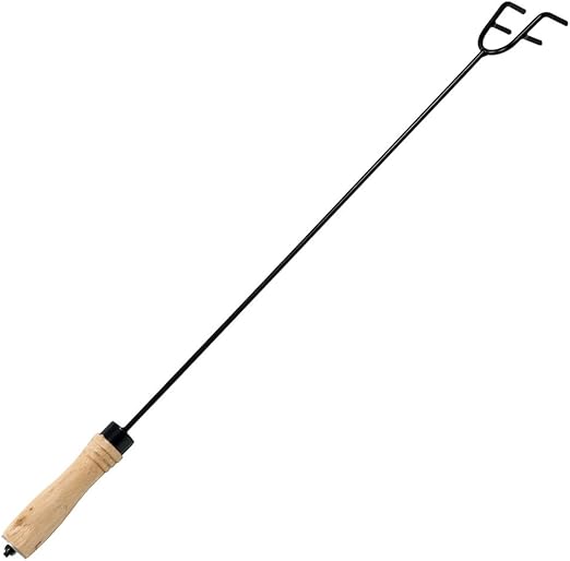 26" Fire Poker with Wood Handle Amazon.co.uk Garden & Outdoors