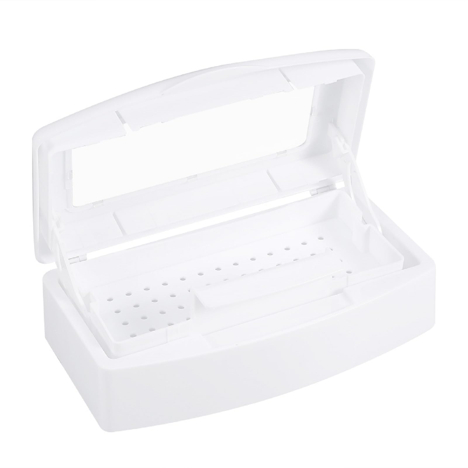 KSTE Nail Tools Tray Sterilizer, Nail Tools Sterilizer Tray Sterilization Box Disinfection Container Manicure Tools for Salon