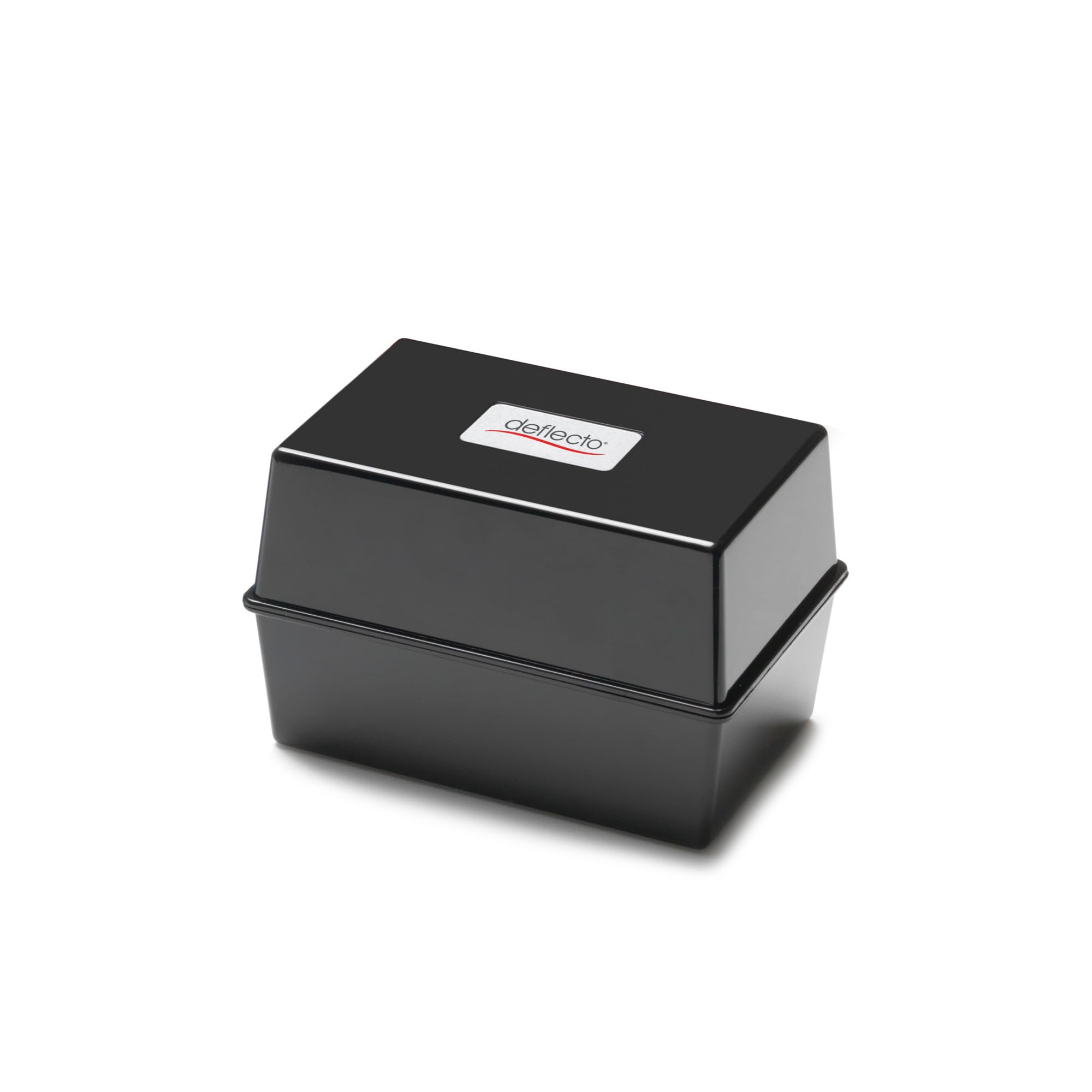 Deflecto Value Size 6 x 4 Index Card Box - Black