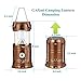 GAXmi Solar Camping Lantern Rechargeable Emergency Light Portable Collapsible LED Flashlight (Bronze)