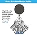 Anezus 2 Pack Retractable Badge Holder Retractable Keychain Heavy Duty ID Card Badge Holder Retractable Reel Clip with Key Ring Belt Clip for Name Card Keycard