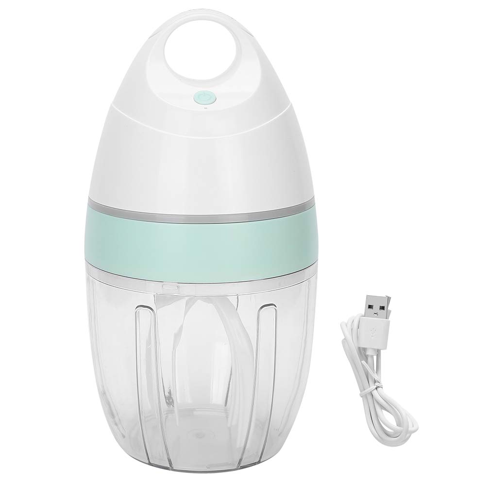 Milk Frother, USB Rechargeable Electric Whisk One Key Electric Egg Beater Whipper Spinner Cream Mixer Low Noise for Home Mixing Egg White, Frothing Cream Kitchen Accessory(900ml)