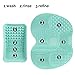 ESARORA Makeup Brush Cleaning Mat & Makeup Brush Cleaning Plate (Green)