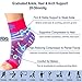 Dowellife Plantar Fasciitis Socks, Ankle Brace Compression Support Sleeves & Arch Support, Foot Compression Sleeves, Ease Swelling, Achilles Tendonitis, Heel Spurs for Men & Women (Pink S)