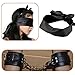 Handcuffs PU Leather Adjustable Soft Wrist Cuffs + Blindfold
