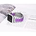 GreenInsync Apple Watch Bands 38mm Metal, Special Edition Stainless Steel Wristbands Metal Buckle Clasp Watch Strap Replacement Bracelet with Silicone Cover Purple for Apple Watch Series 3/2/1 2017