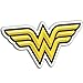 Fan Emblems Wonder Woman Logo 3D Car Emblem Black/Yellow/Chrome, DC Comics Automotive Sticker Decal Badge Flexes to Fully Adhere to Cars, Trucks, Motorcycles, Laptops, Windows, Almost Anything