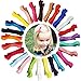 CellElection 50PCS/25Pairs Baby Hair Clips 2.4Inch Grosgrain Ribbon Tiny Hair Bow for Baby Girls Infants Toddlers Kids