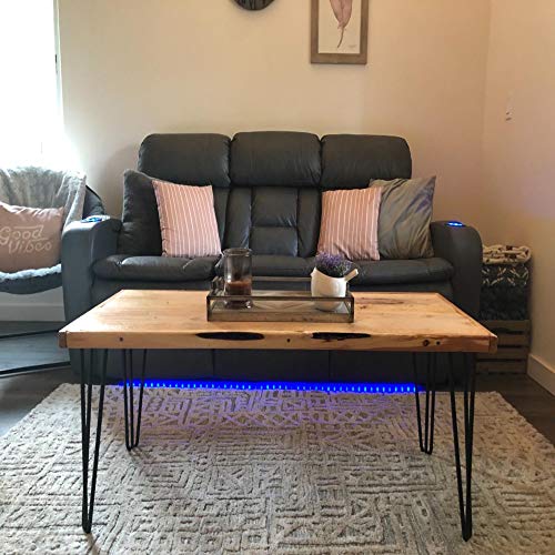 Osring 26" Hairpin Table Legs with 1/2" Dia 3-Rods, Heavy Duty Metal Hairpin Furniture Leg for Modern Desk and Night Stand, Black Hairpin Coffee Table Legs Perfect for Home DIY Project, 4 Pack