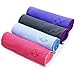 Heathyoga Non Slip Yoga Towel, Exclusive Corner Pockets Design, Microfiber and Silicone Coating Layer, Free Carry Bag and Spray Bottle, Perfect for Hot Yoga, Bikram and Pilates towel, 72