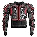 OHMOTOR Motorcycle Protective Jacket Armour for Men, Chest Back Spine Full Body Protector Armor, Motorbike Motocross Riding Protective Gear Armoured Jacket for KTM, MTB, ATV, Dirt Bike (Red, XLarge)