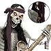 Halloween Haunters Life-Size Animated Standing Skeleton Zombie Man Guitar Bass Player Musician Rock Band Prop Decoration - Thick Rubber Latex Rocking Strumming Music