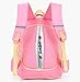 Mysticbags Cat Face Waterproof Kids Backpack School Book Bag for Primary Girls Students, Pink