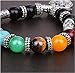 Jewelry Chic Retro 7 Chakra Healing Yoga Reiki Prayer Bead Bracelet Buddha Head Bracelet