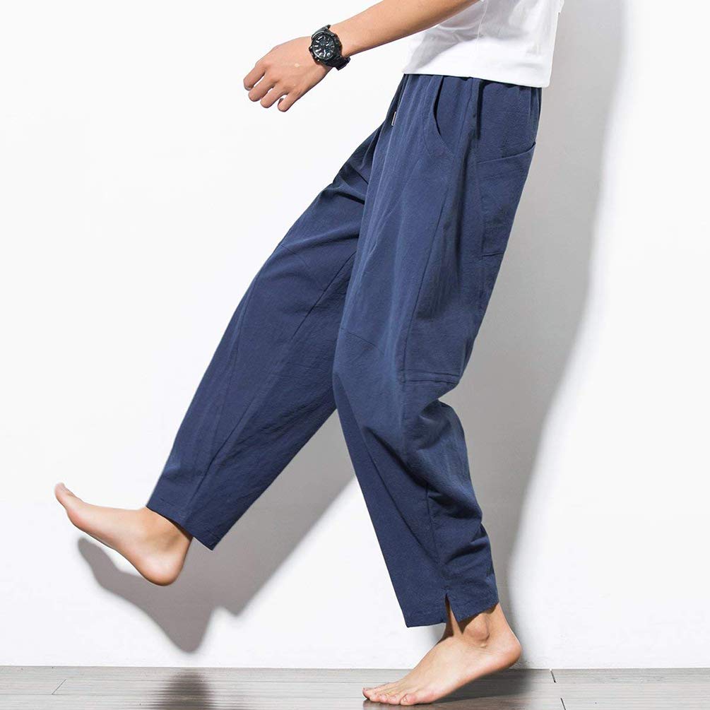 Uomo Casual Pantaloni di Lino,Uomo Estate
