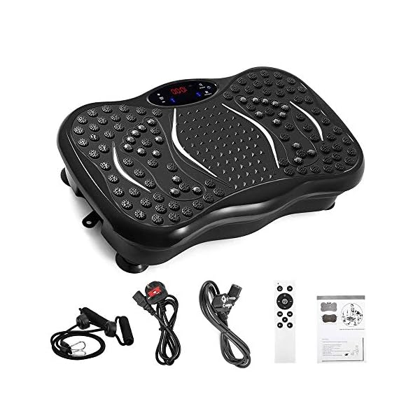 RASHION-Vibration-Exercise-Machine-Vibration-Plate-Machine-with-Bluetooth-Speaker-5-Program-Modes-Vibrating-Home-Power-Plate-Fitness-Trainer-for-Weight-Loss-Body-Toning RASHION Vibration Exercise Machine, Vibration Plate Machine with Bluetooth Speaker, 5 Program Modes, Vibrating Home Power Plate Fitness Trainer for Weight Loss & Body Toning
