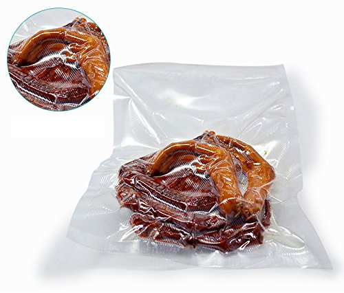 100 Quart Vacuum Sealer Storage Bags 8"x 12" Inch Size for Food Saver, Seal a Meal Sealers, BPA Free, Heavy Duty Commercial Grade, Sous Vide Vaccume Meal Safe, Universal Pre-Cut Bag Design - Thumbnail 2