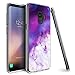 Mueral Compatible/Replacement Protective Case Samsung Galaxy S9 - Purple/Lavender Marble Geode Design
