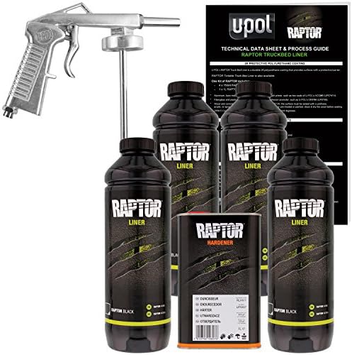 Amazon.com: U-POL Raptor Black Urethane Spray-On Truck Bed Liner 