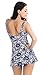 MiYang Women's Bowknot Printing Skirt Spa Swimsuit Padded Bathing Swimwear, Sapphire Blue(one piece), Medium(US Size 6-8)