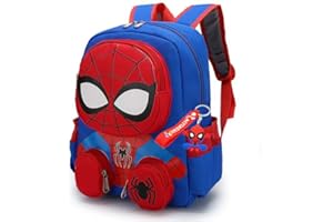 Joiuzacn 3d Cartoon Backpack For Boys 15 Inch Lightweight Waterproof Kids Backpacks Apply To Over 5 Years Old