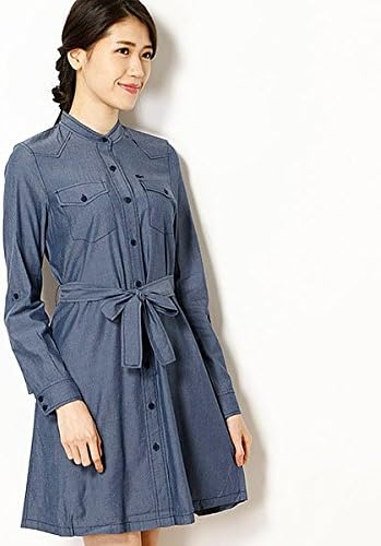Amazon ラコステ Lacoste ラコステ コットンリヨセルシャツドレス 長袖 グレー 036 M ワンピース チュニック 通販